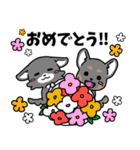 ちびクロ犬（個別スタンプ：18）