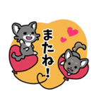 ちびクロ犬（個別スタンプ：22）