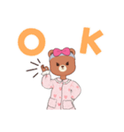 ふわふわなくまちゃん（個別スタンプ：1）