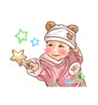 新生児とあちゃんbabyの気持ち（個別スタンプ：4）