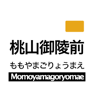 京都線(京都府〜奈良県)の駅名スタンプ（個別スタンプ：8）