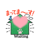 Big#37 waiting in a house with dog mate（個別スタンプ：1）