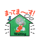 Big#37 waiting in a house with dog mate（個別スタンプ：4）