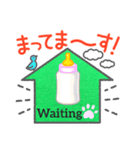 Big#37 waiting in a house with dog mate（個別スタンプ：7）