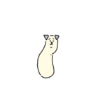 ななめになる犬（個別スタンプ：1）