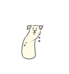 ななめになる犬（個別スタンプ：3）