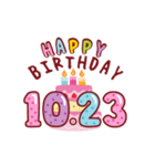 10月の誕生日♪動く誕生ケーキ10月17～31日（個別スタンプ：7）