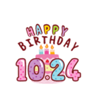 10月の誕生日♪動く誕生ケーキ10月17～31日（個別スタンプ：8）