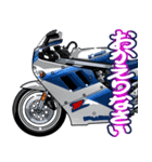 1100ccスポーツバイク7(車バイクシリーズ)（個別スタンプ：6）