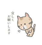 茶トラ時々子供の絵（個別スタンプ：7）