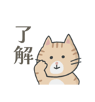 茶トラ時々子供の絵（個別スタンプ：23）