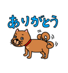 茶色い犬の日常スタンプ（個別スタンプ：7）