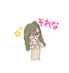 めがねな女子のスタンプ（個別スタンプ：11）