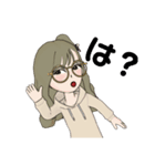 めがねな女子のスタンプ（個別スタンプ：23）