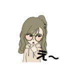 めがねな女子のスタンプ（個別スタンプ：25）