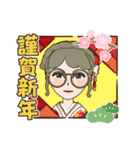 めがねな女子のスタンプ（個別スタンプ：36）