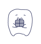 表情豊かな歯のスタンプ（個別スタンプ：27）