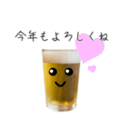 あけおめ★ビールのビーちゃん★正月版（個別スタンプ：3）