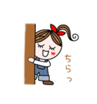 ブルージーンズの女の子（個別スタンプ：13）