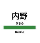 越後線の駅名スタンプ（個別スタンプ：25）