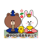 LINE FRIENDS【挨拶・行事スタンプ】（個別スタンプ：28）