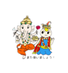 インドからパワーを送るぺしぇっこ（個別スタンプ：15）