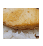 食品シリーズ : 揚げ魚 #3（個別スタンプ：7）