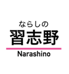 新京成線の駅名スタンプ（個別スタンプ：5）