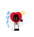 クロさんの黒いスタンプ（個別スタンプ：5）