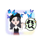 ピュアな女の子1（個別スタンプ：3）