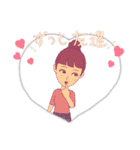 ピュアな女の子1（個別スタンプ：6）