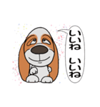 バセットハウンド(犬) 46（個別スタンプ：1）