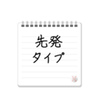 プロ野球選手の特徴一言メモ（個別スタンプ：1）