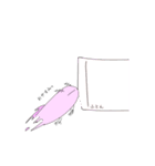 ウーパールーパーのオレンジ髪（個別スタンプ：11）