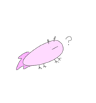 ウーパールーパーのオレンジ髪（個別スタンプ：12）