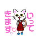 シュールなしろねこ（個別スタンプ：8）