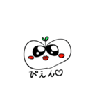 出っ歯の林檎ちゃん（個別スタンプ：3）