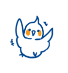 オカメインコ青×オレンジ（個別スタンプ：2）