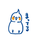 オカメインコ青×オレンジ（個別スタンプ：20）