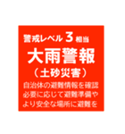 警戒レベルと避難情報【40種類】三訂第3版（個別スタンプ：6）