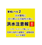 警戒レベルと避難情報【40種類】三訂第3版（個別スタンプ：17）