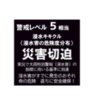警戒レベルと避難情報【40種類】三訂第3版（個別スタンプ：27）