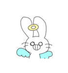 しろめのうさぎ。（個別スタンプ：25）
