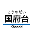 京成本線の駅名スタンプ（個別スタンプ：13）