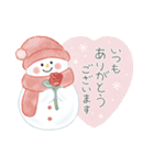 Fluffy Snowmanの冬（個別スタンプ：6）