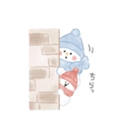 Fluffy Snowmanの冬（個別スタンプ：9）