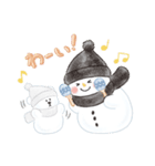 Fluffy Snowmanの冬（個別スタンプ：21）