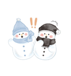 Fluffy Snowmanの冬（個別スタンプ：24）