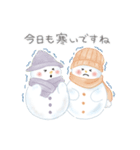 Fluffy Snowmanの冬（個別スタンプ：33）