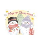 Fluffy Snowmanの冬（個別スタンプ：34）